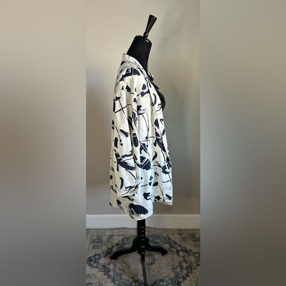 Basile Made In Italy Women's Cut 100% Silk Open Front Kimono Style Cardigan O/S - Picture 4 of 8